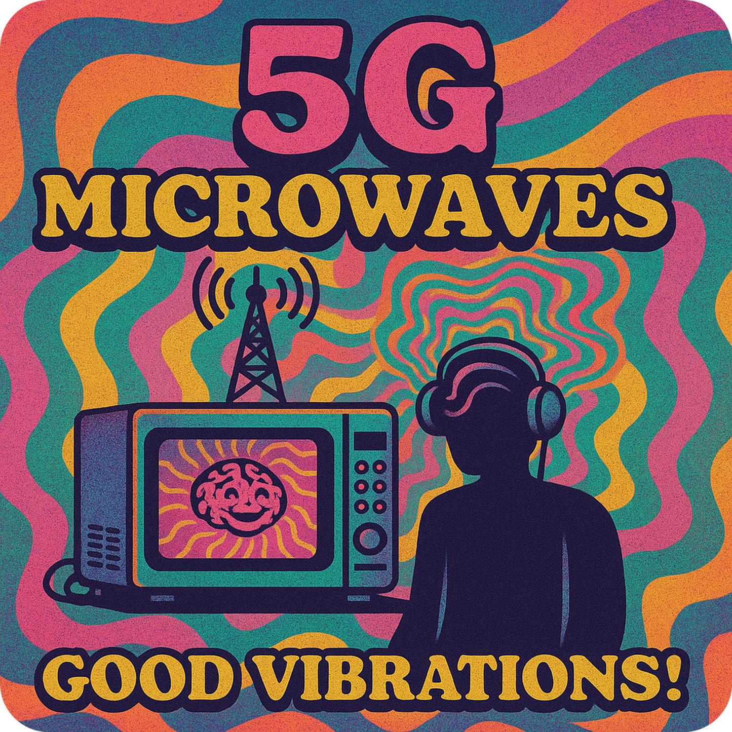 5G Microwaves - Oversize Shirt