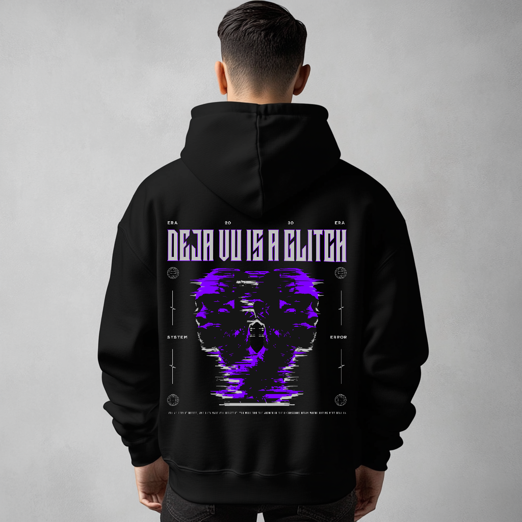 Deja Vu Is a Glitch - Oversize Hoodie