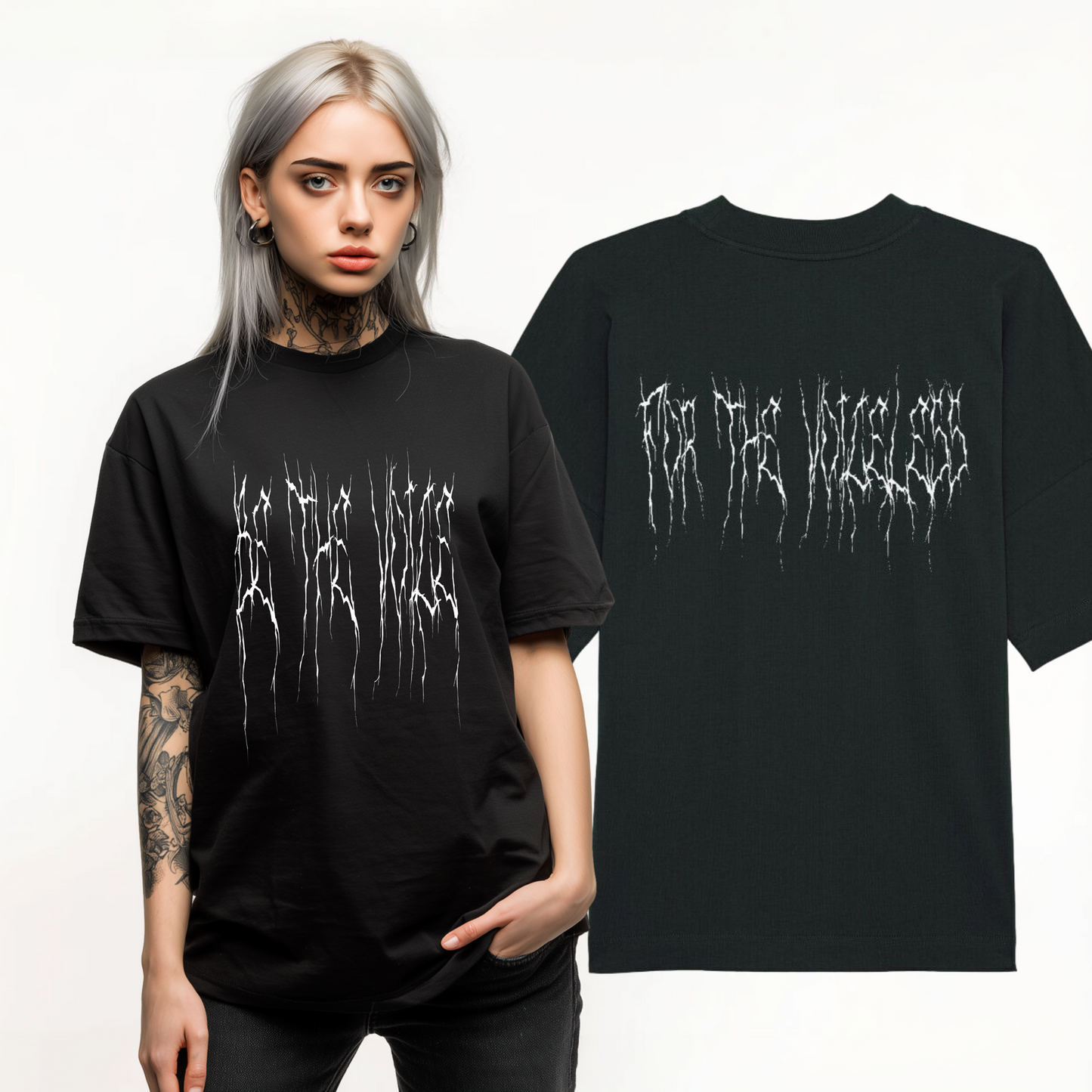 BE THE VOICE FOR THE VOICELESS Organic Oversized Shirt