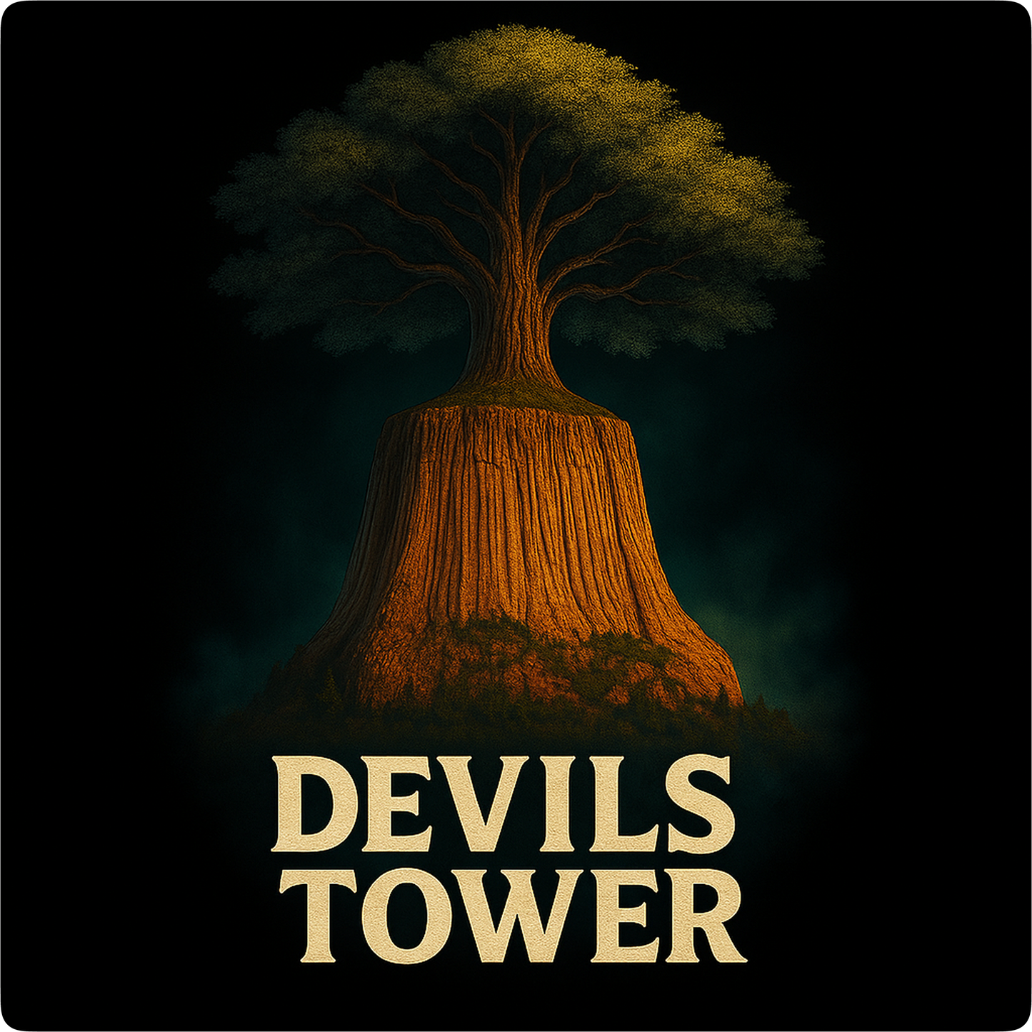 Mystical Devils Tower - Oversize Shirt
