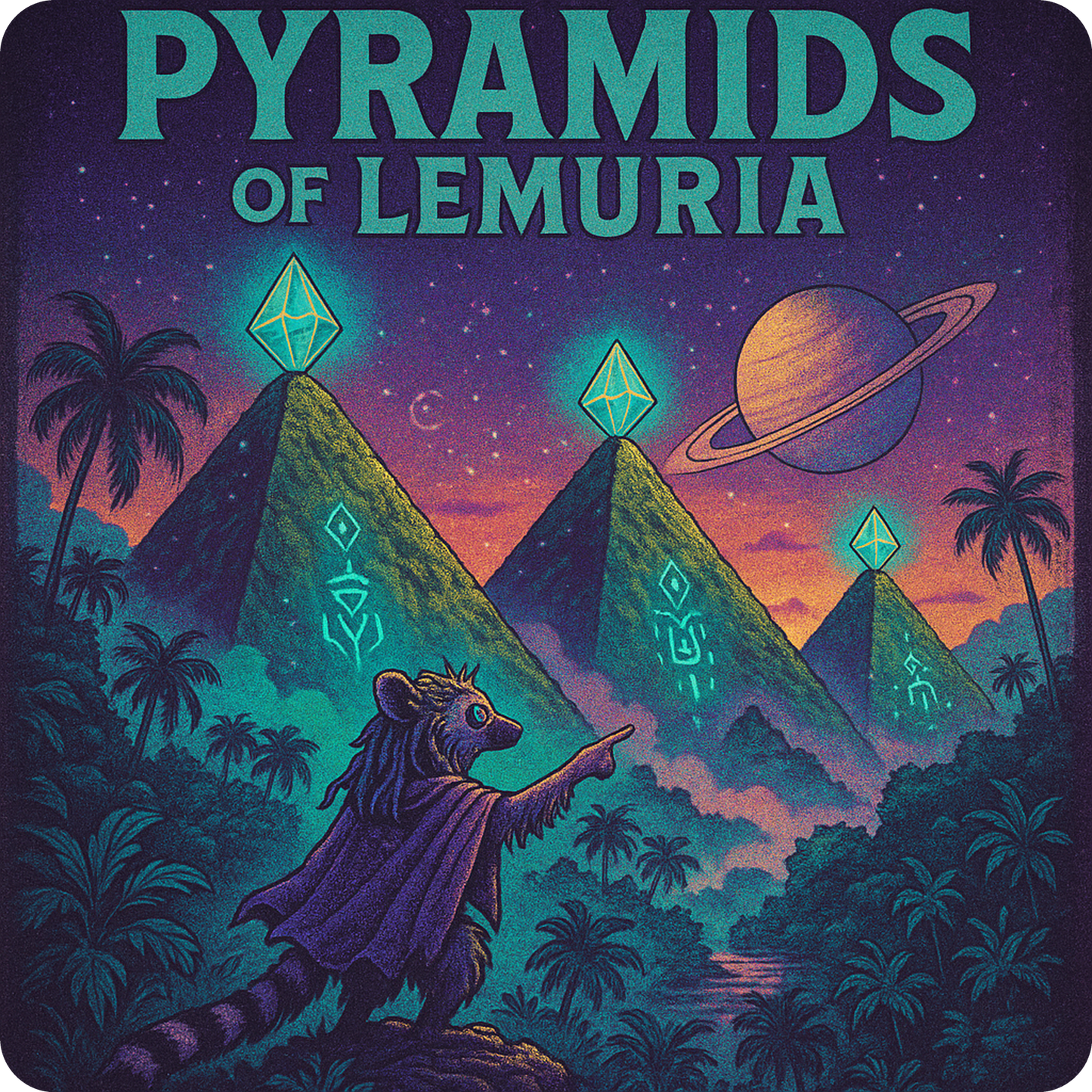 Pyramids of Lemuria (vintage version) - Oversize Shirt