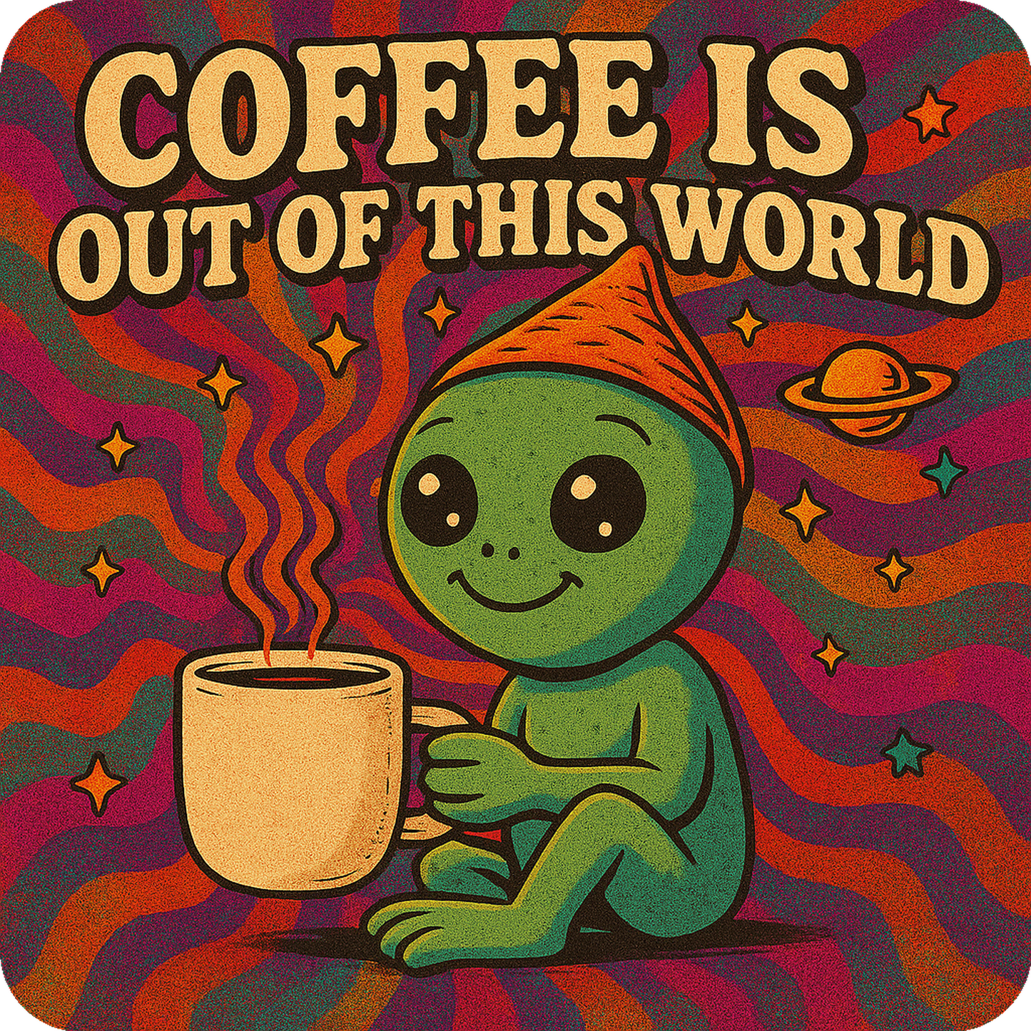 Coffee Is Out of This World (trippy version) - Tasse