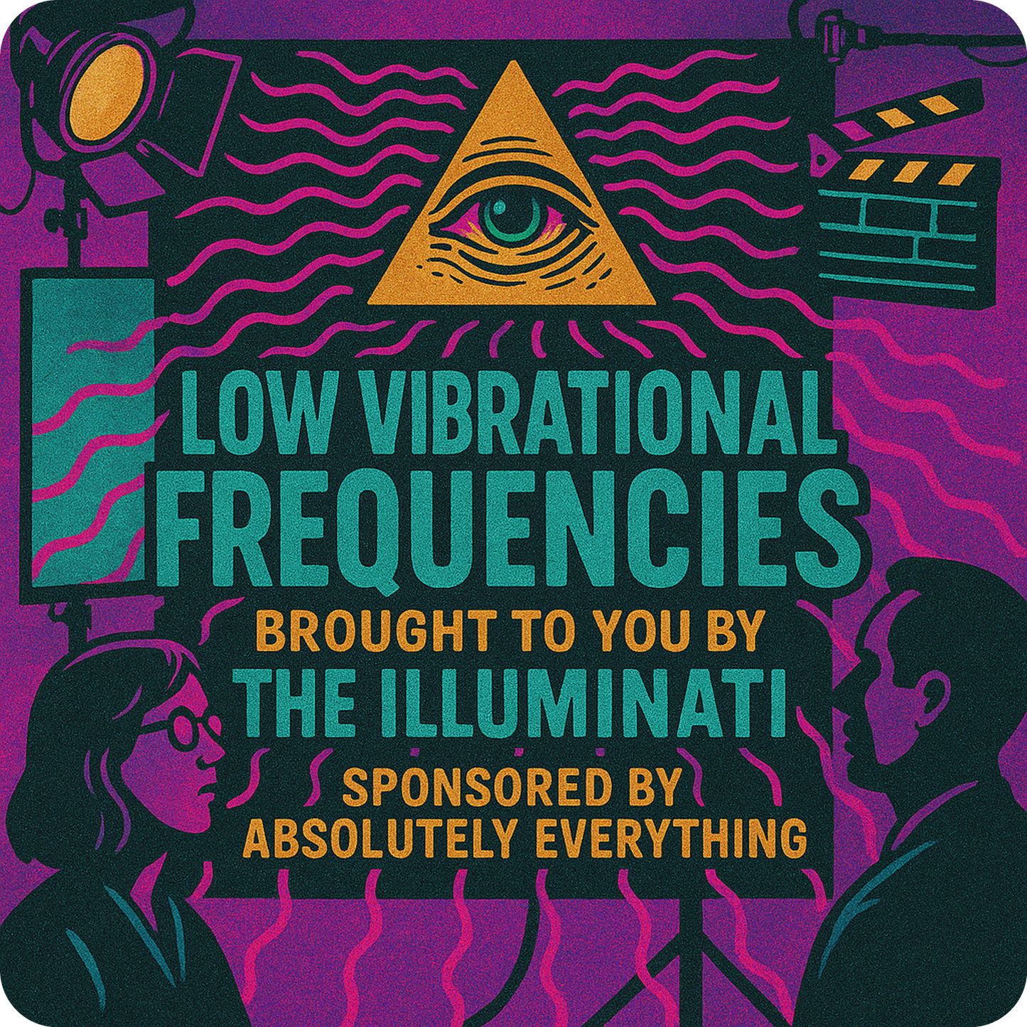 Low Vibrational Frequencies (purple version) - Oversize Shirt
