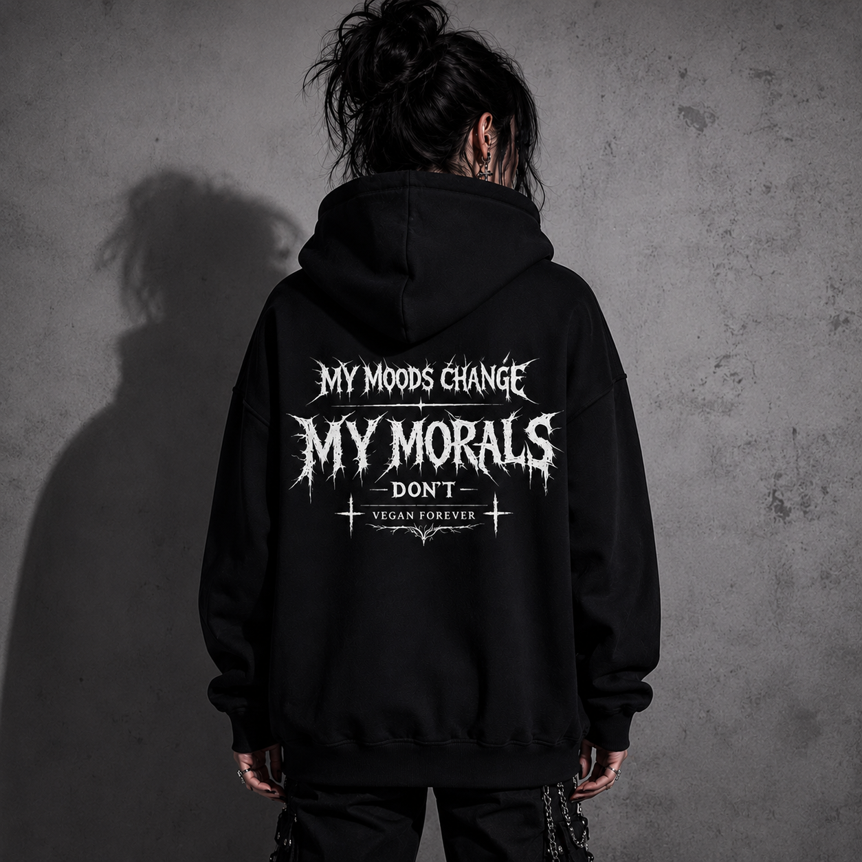 VEGAN MORALS Heavyweight Oversized Hoodie
