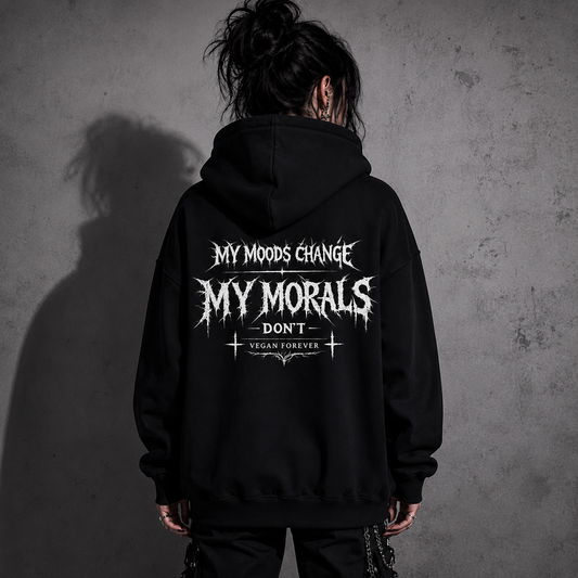 VEGAN MORALS Heavyweight Oversized Hoodie