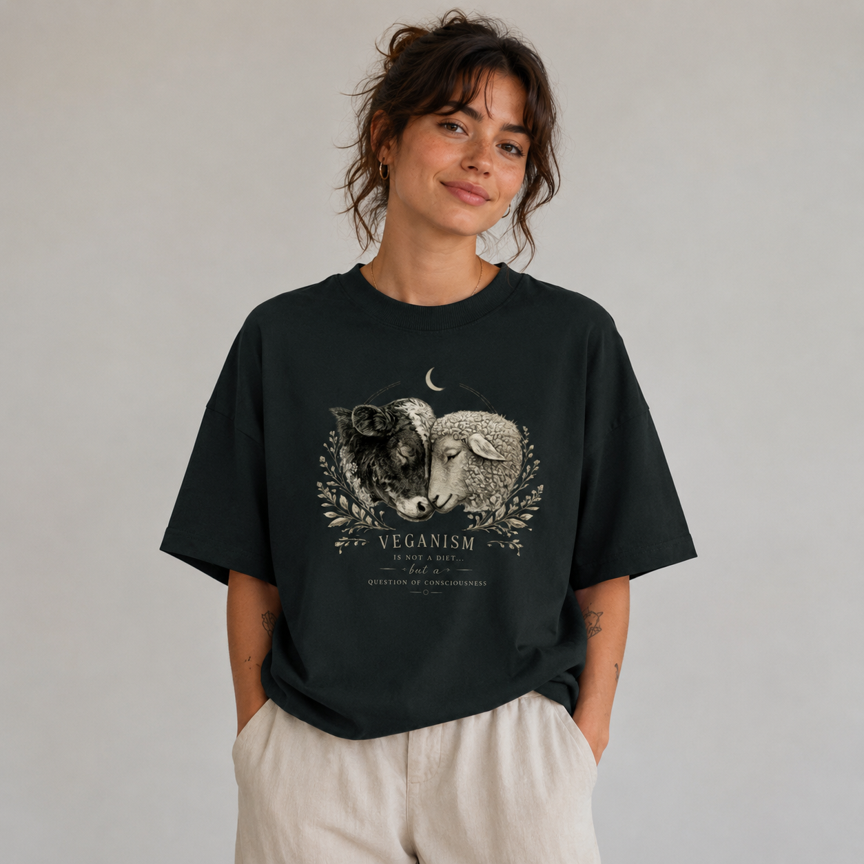 QUESTION OF CONSCIOUSNESS Organic Oversized Shirt