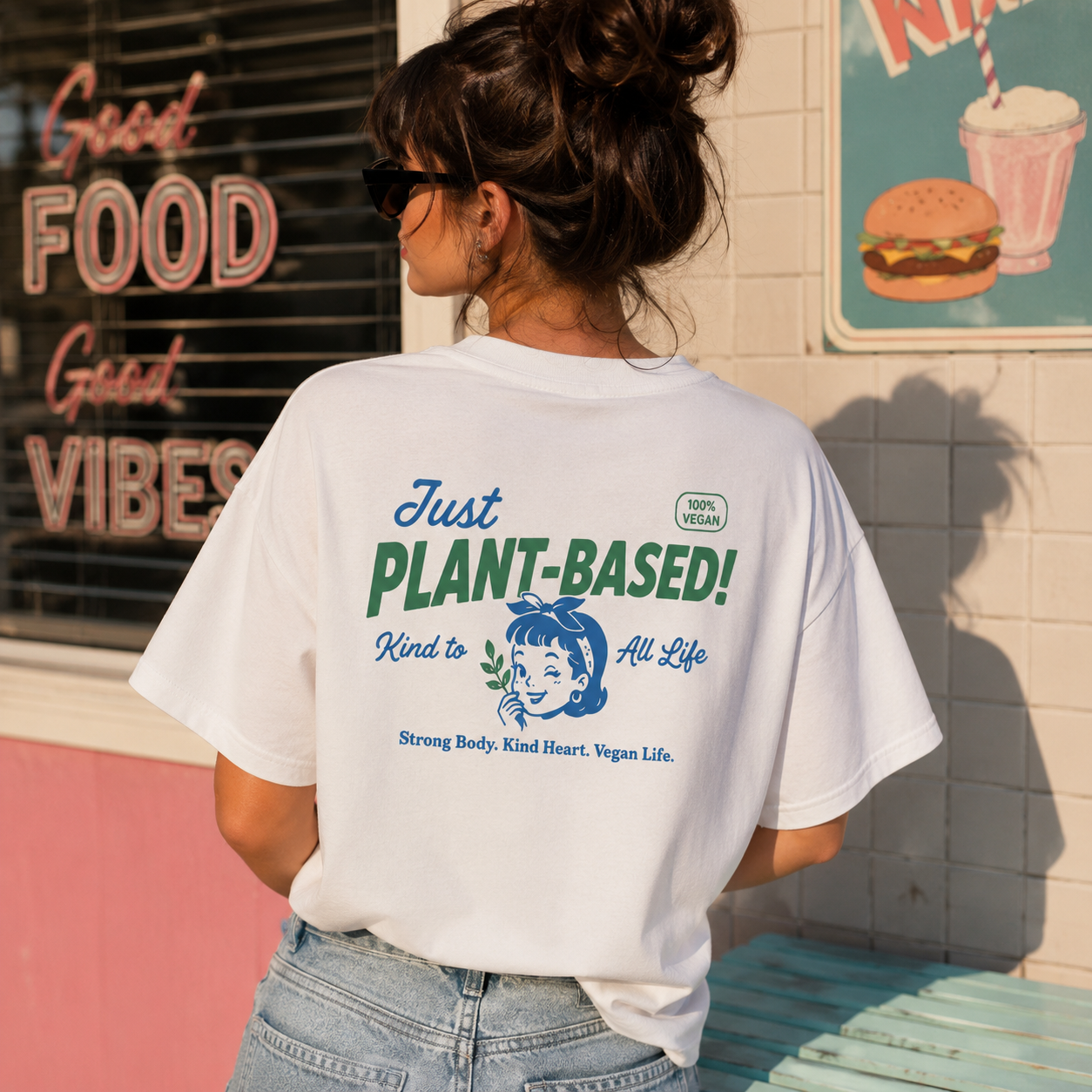 JUST PLANT-BASED Organic Oversized Shirt
