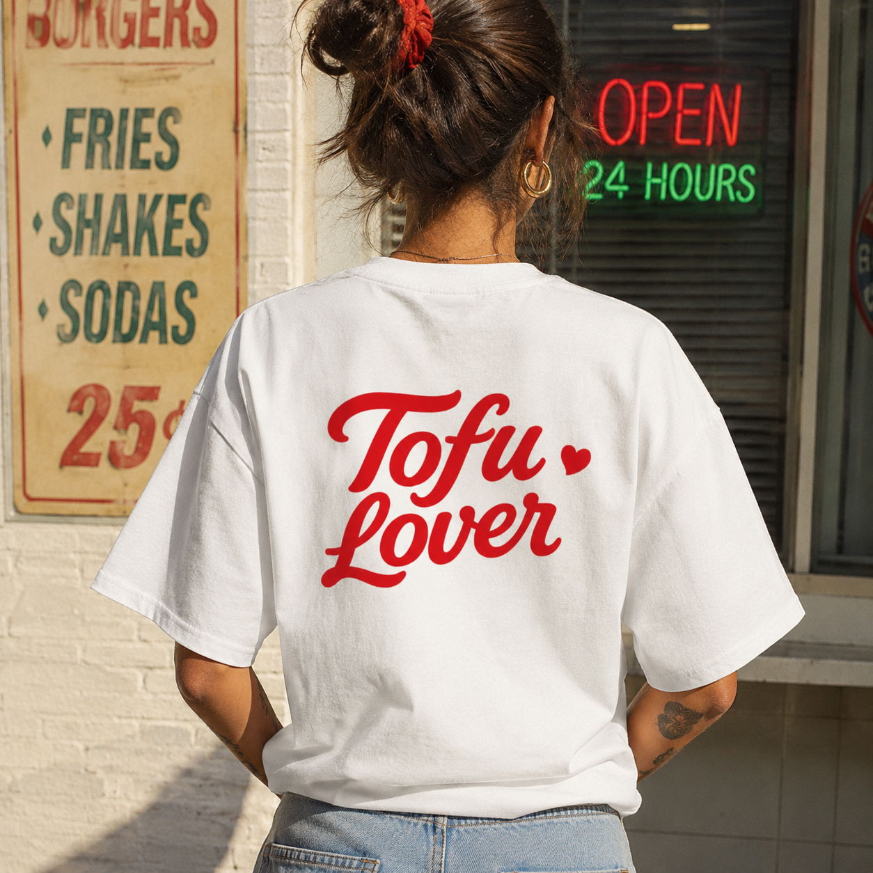 TOFU LOVER Organic Oversized Shirt