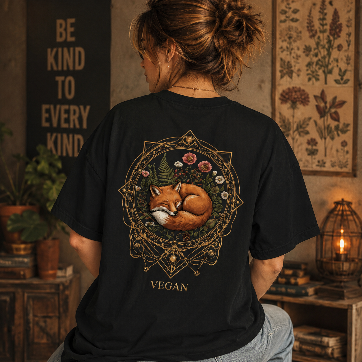 VEGAN FOX Organic Oversized Shirt