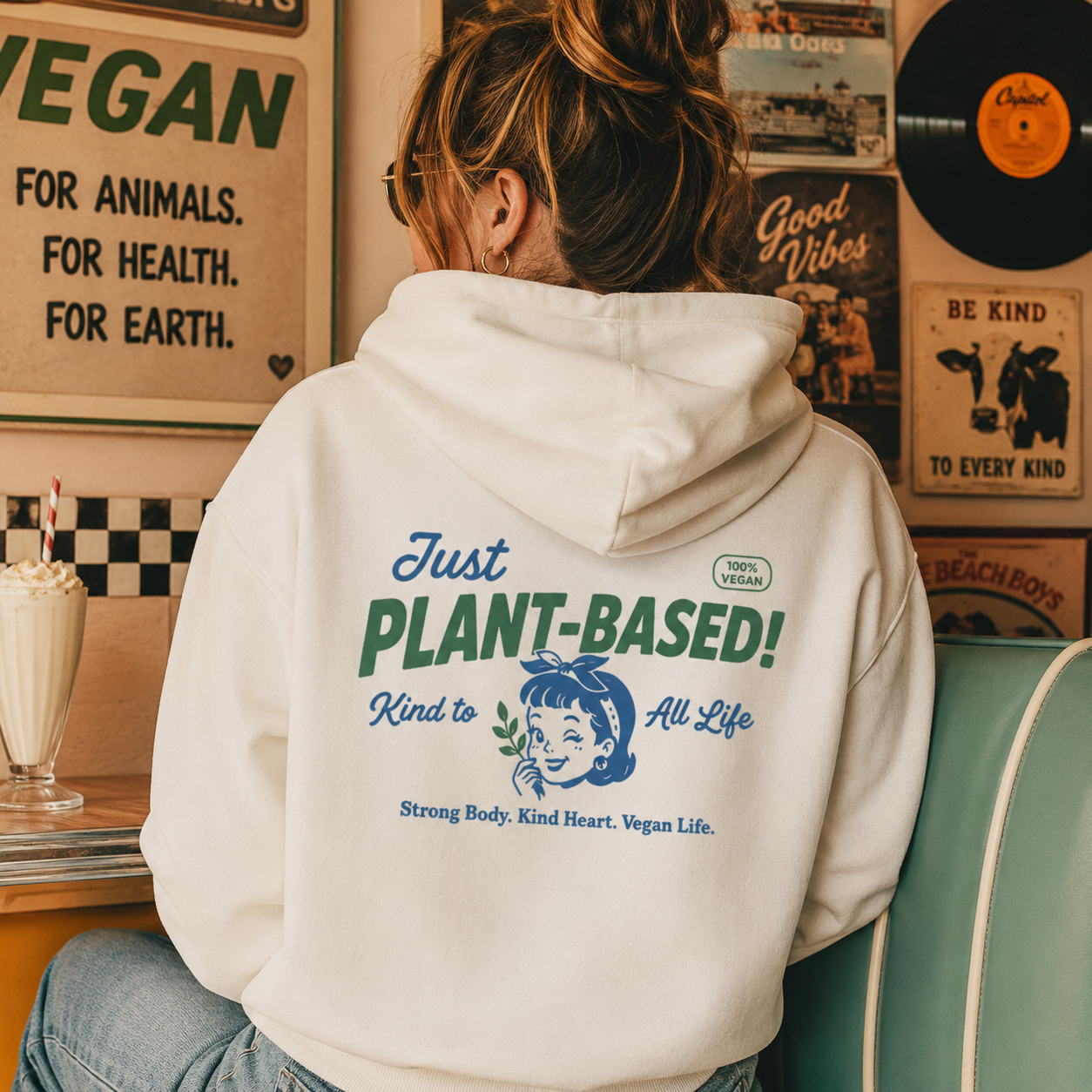 JUST PLANT-BASED Heavyweight Oversized Hoodie