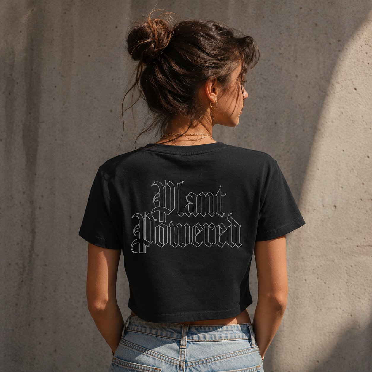PLANT POWERED Cropped Shirt