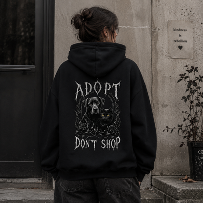 ADOPT DON'T SHOP Heavyweight Oversized Hoodie
