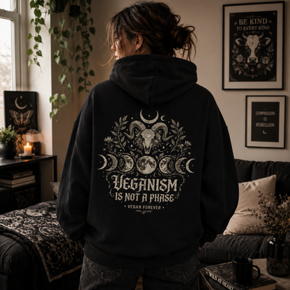 VEGANISM IS NOT A PHASE Heavyweight Oversized Hoodie