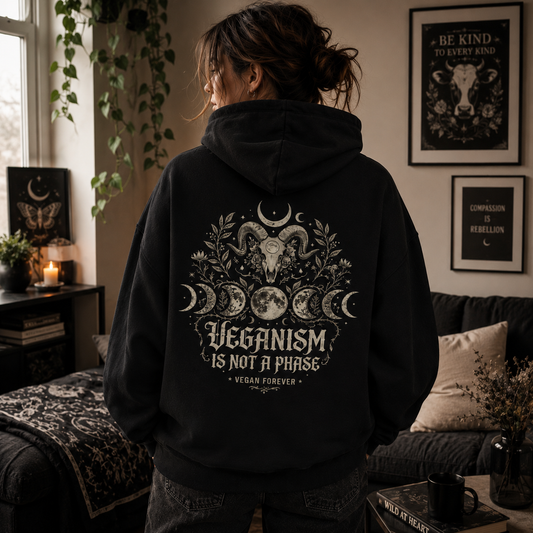 VEGANISM IS NOT A PHASE Heavyweight Oversized Hoodie