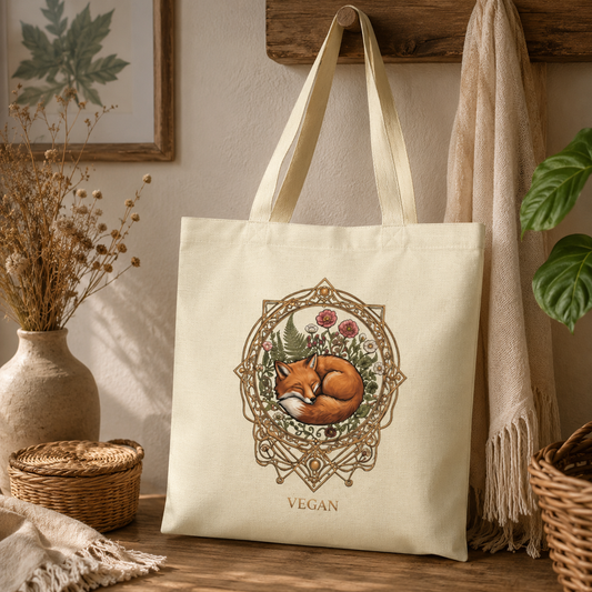 VEGAN FOX Jutebeutel