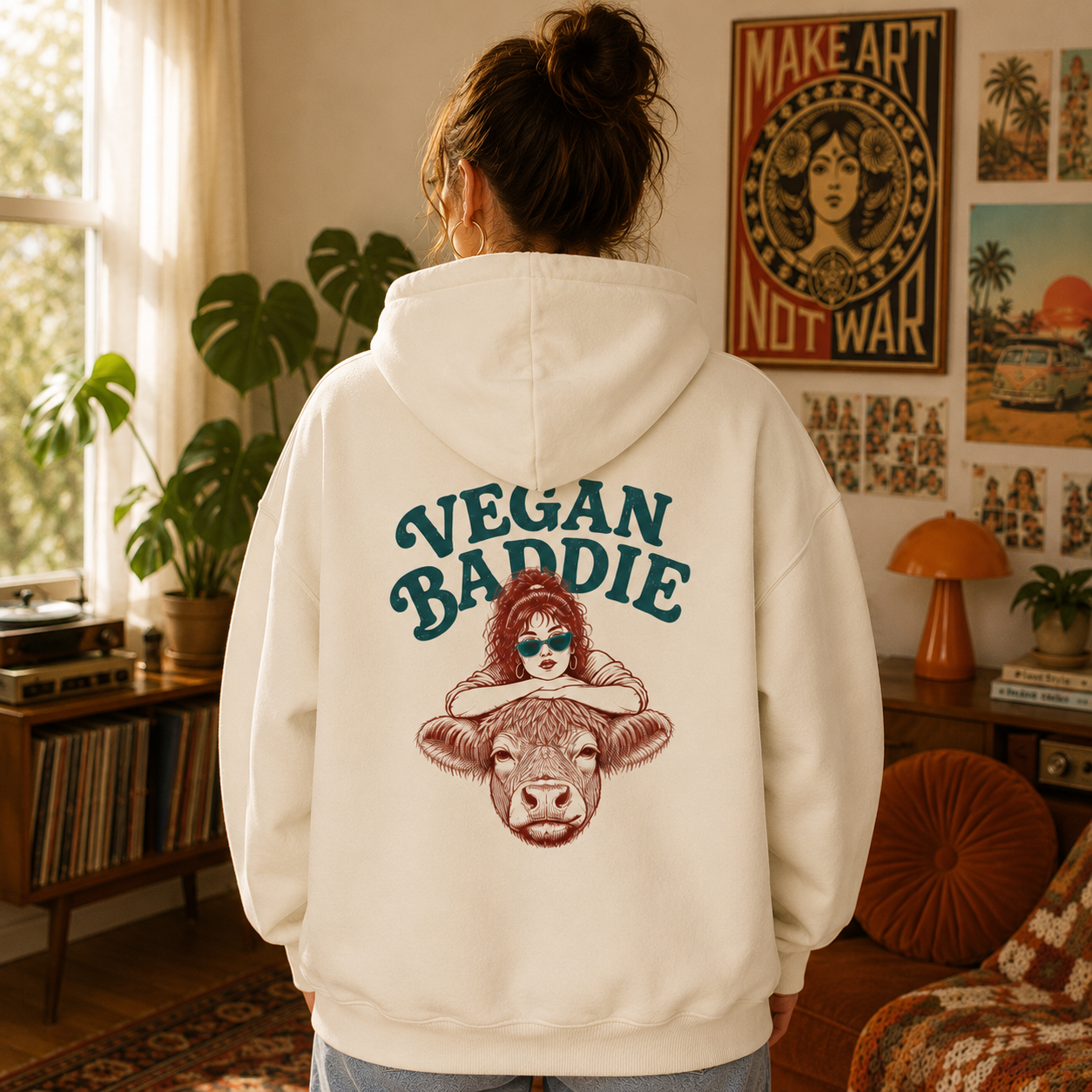 VEGAN BADDIE Heavyweight Oversized Hoodie