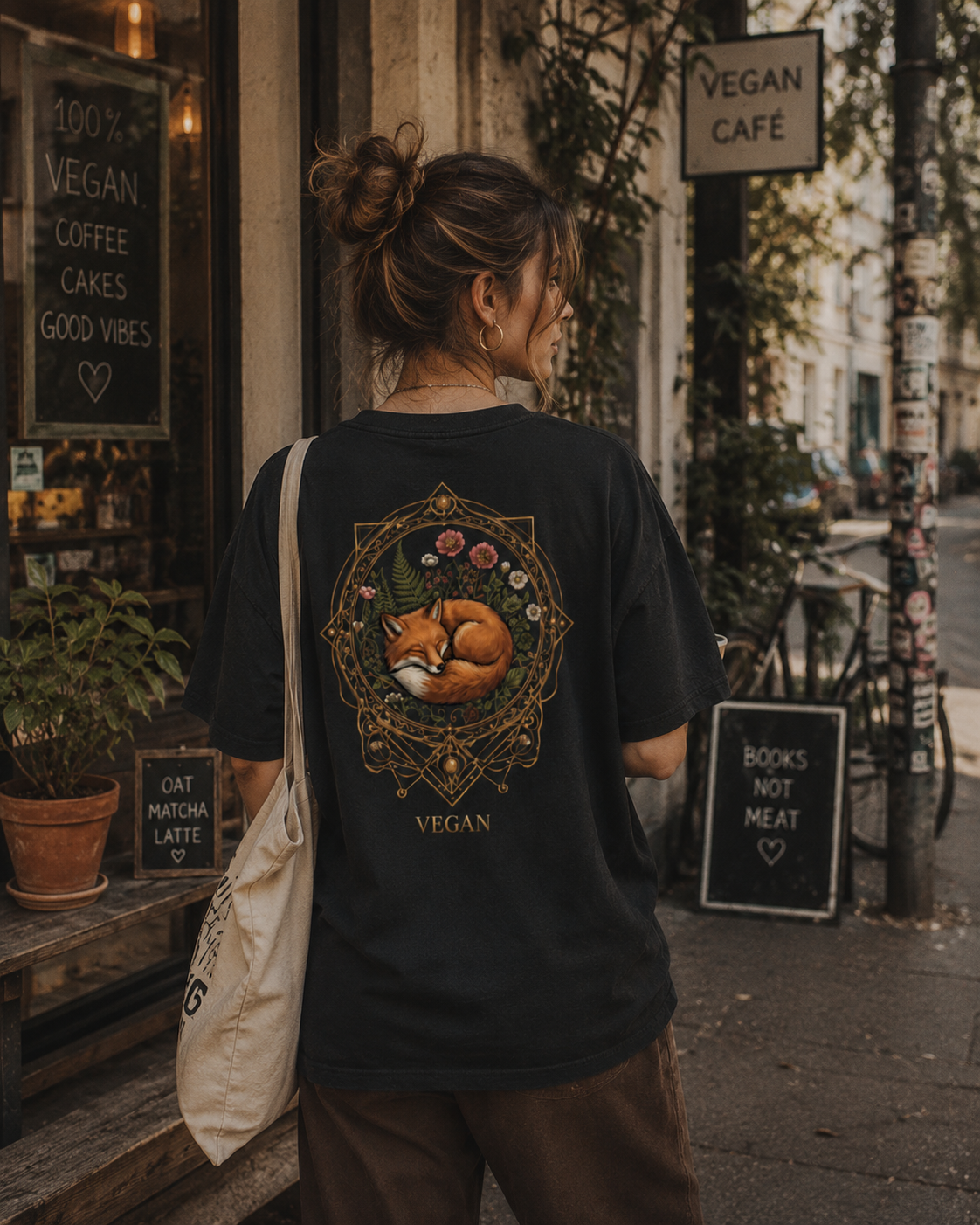 VEGAN FOX Organic Oversized Shirt