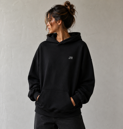 VEGAN FOR LIFE Heavyweight Oversized Hoodie