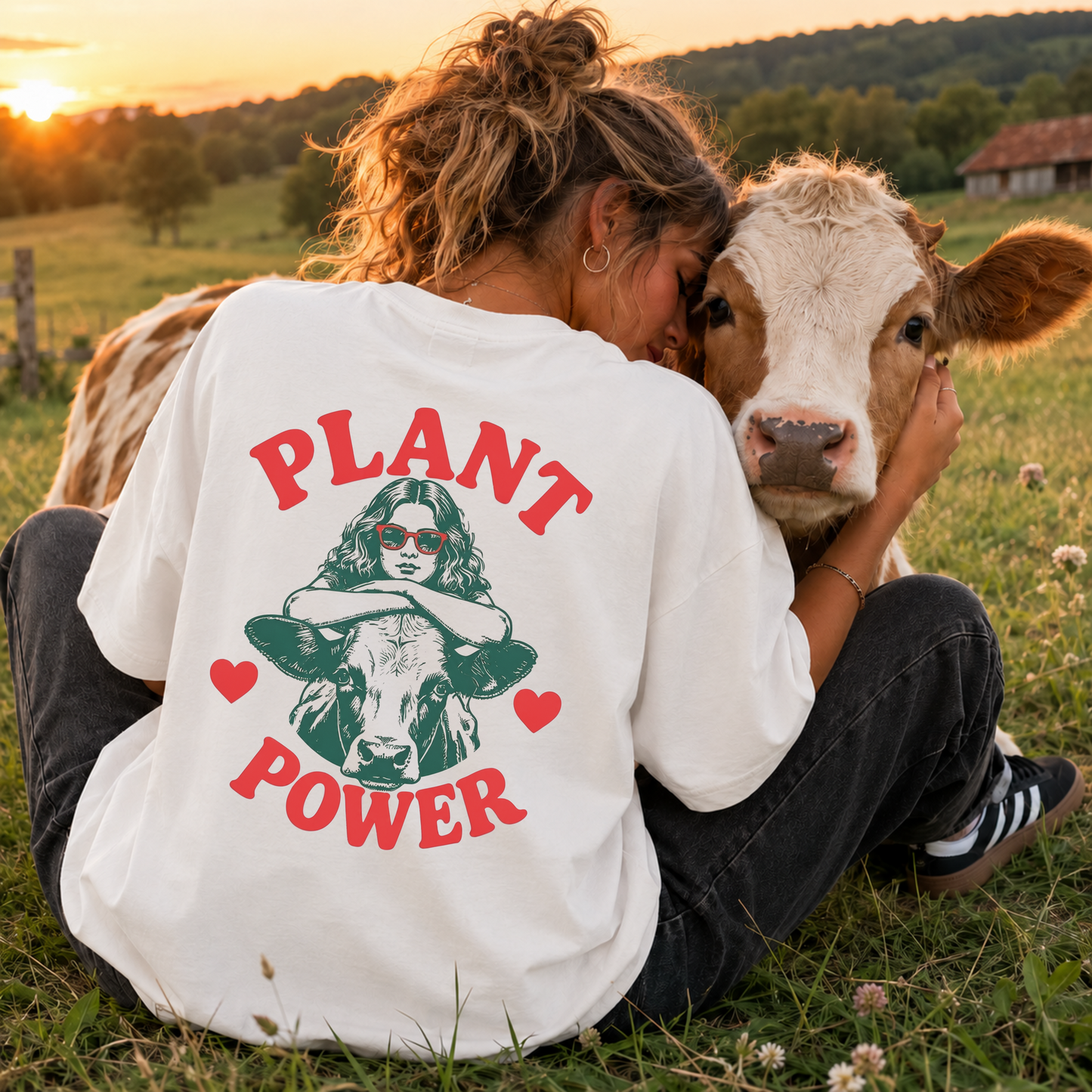 PLANT POWER Organic Oversized Shirt