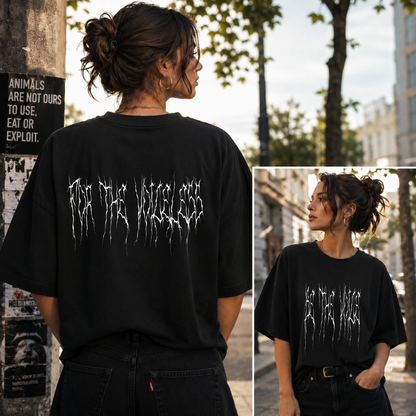 BE THE VOICE FOR THE VOICELESS Organic Oversized Shirt