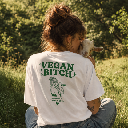 VEGAN BITCH Organic Oversized Shirt