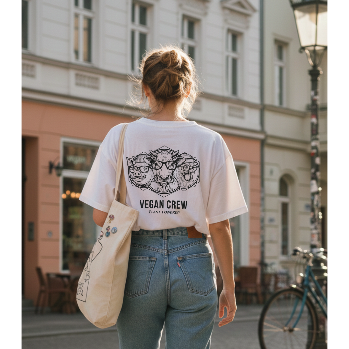 VEGAN CREW Organic Oversized Shirt