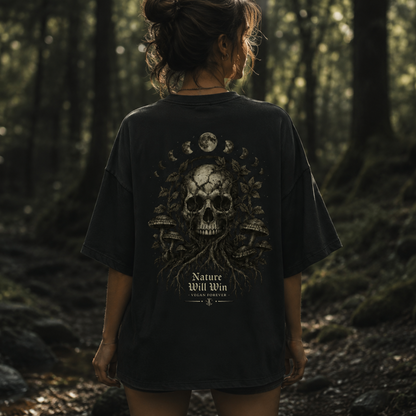 NATURE WILL WIN Organic Oversized Shirt