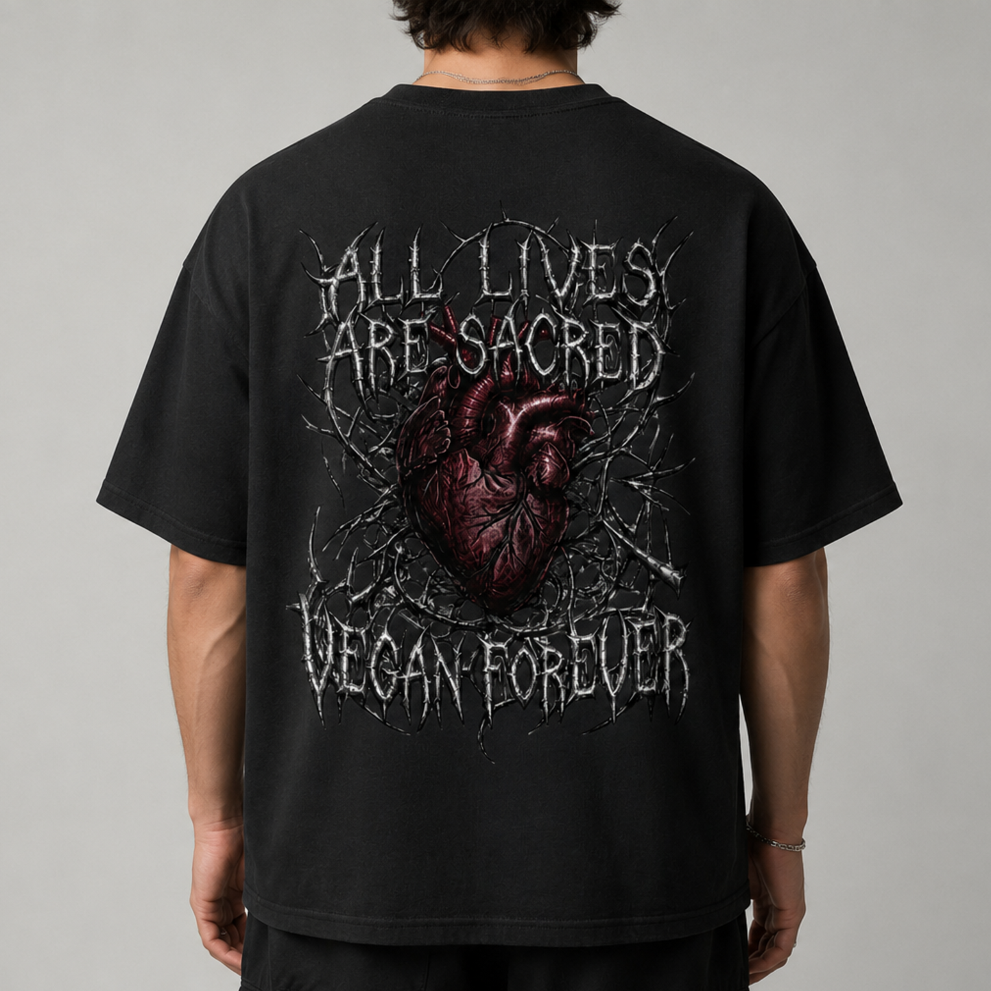 ALL LIVES ARE SACRED Heavyweight Oversized Shirt