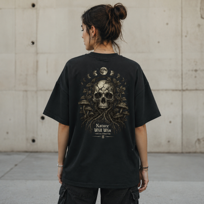 NATURE WILL WIN Organic Oversized Shirt