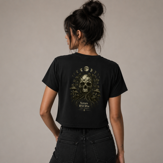 NATURE WILL WIN Cropped Shirt