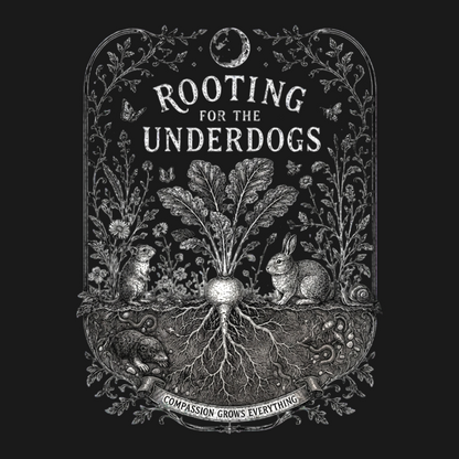 ROOTING FOR THE UNDERDOGS Organic Oversized Shirt