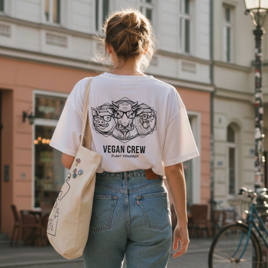 VEGAN CREW Organic Oversized Shirt