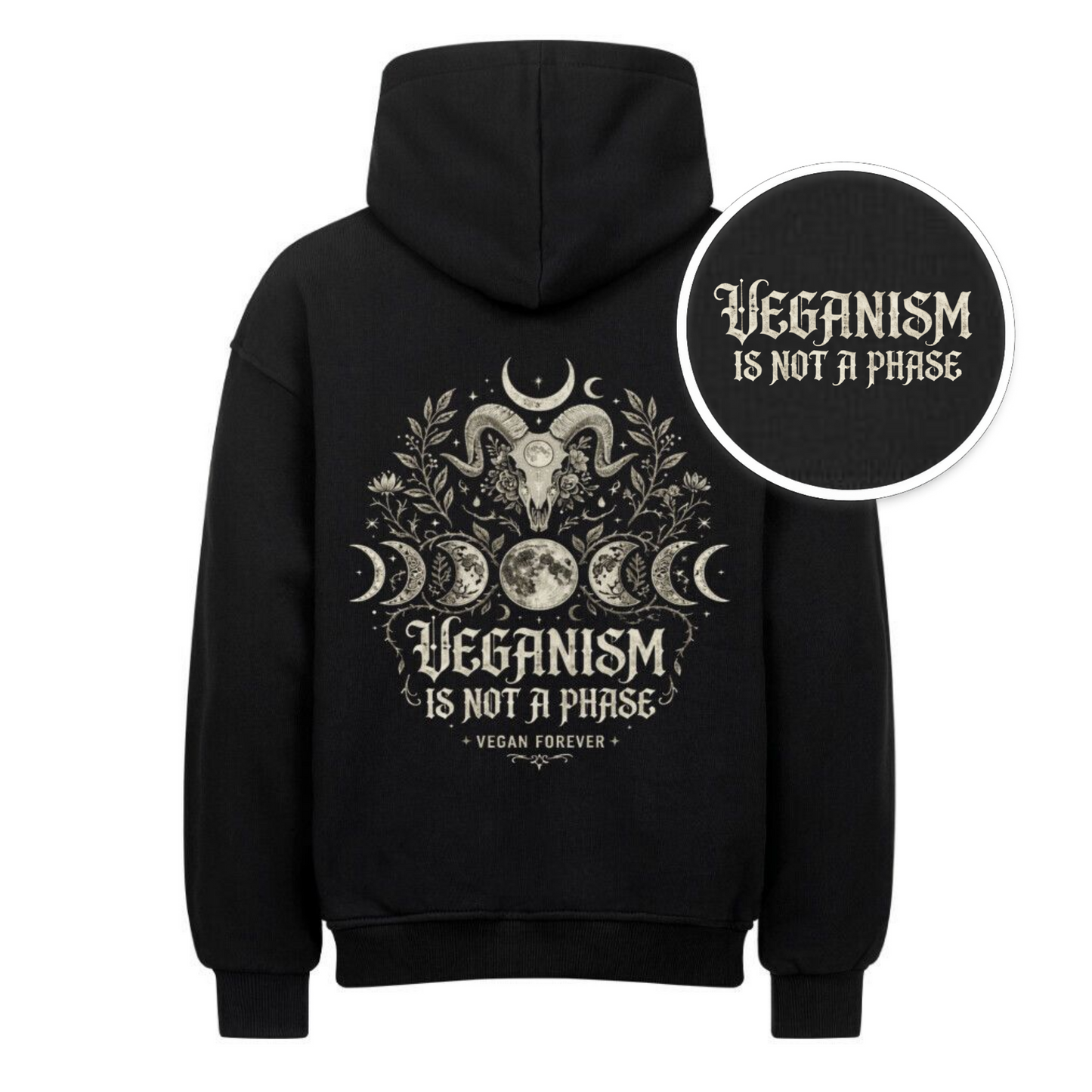 VEGANISM IS NOT A PHASE Heavyweight Oversized Hoodie