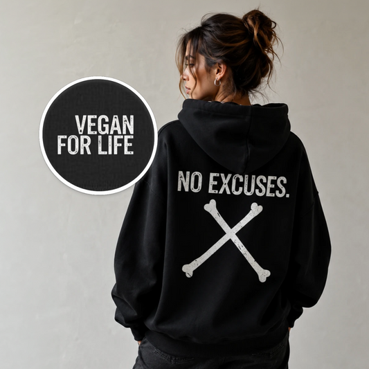 VEGAN FOR LIFE Heavyweight Oversized Hoodie