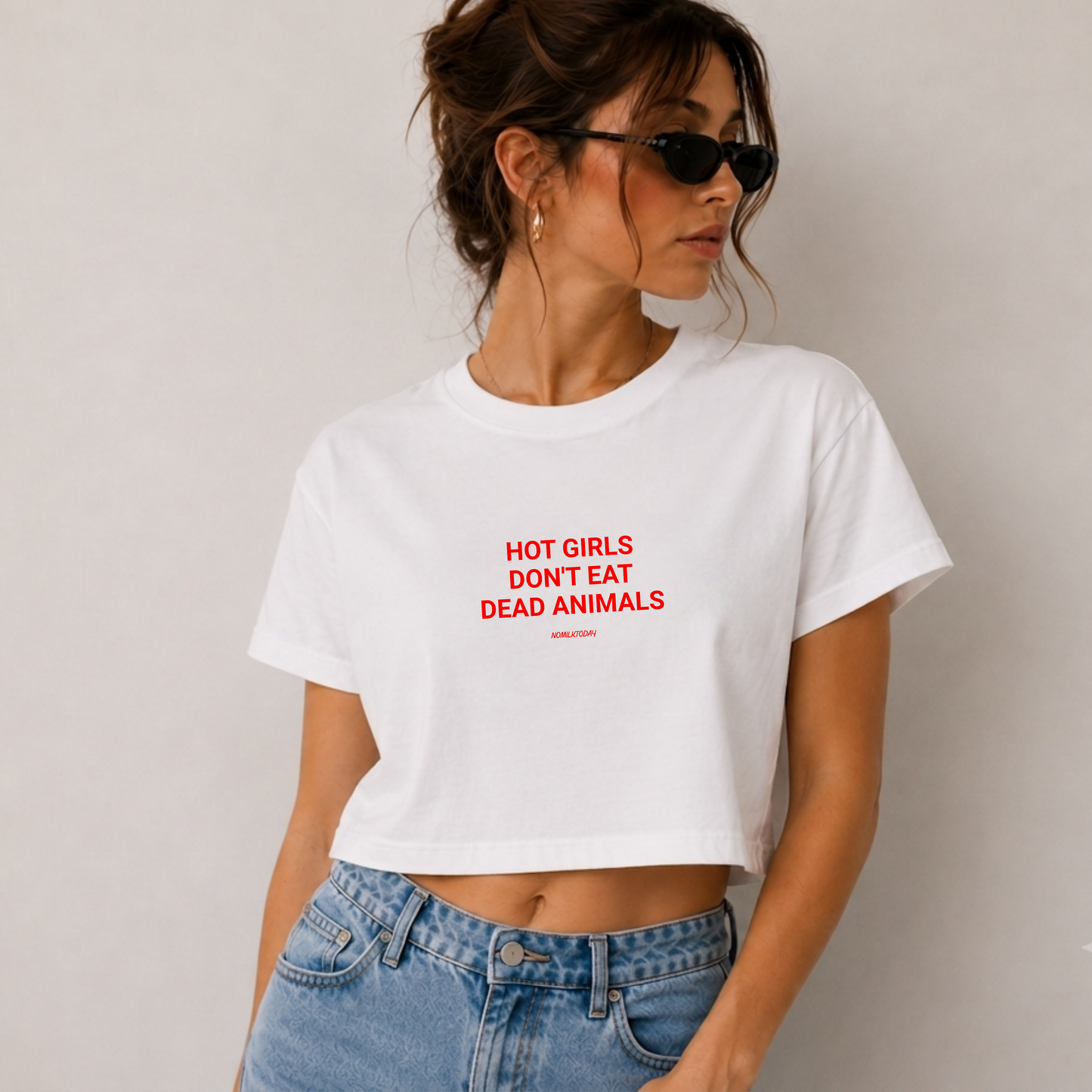 HOT GIRLS Cropped Shirt