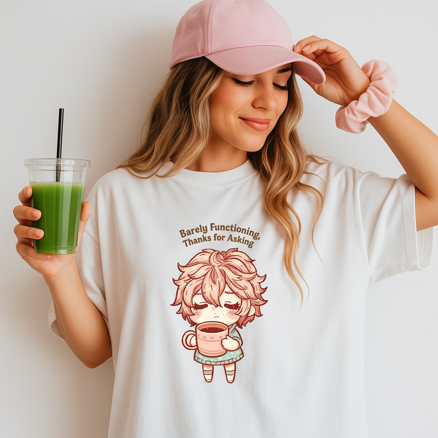 Barely Functioning, Thanks for Asking - Premium Organic Shirt