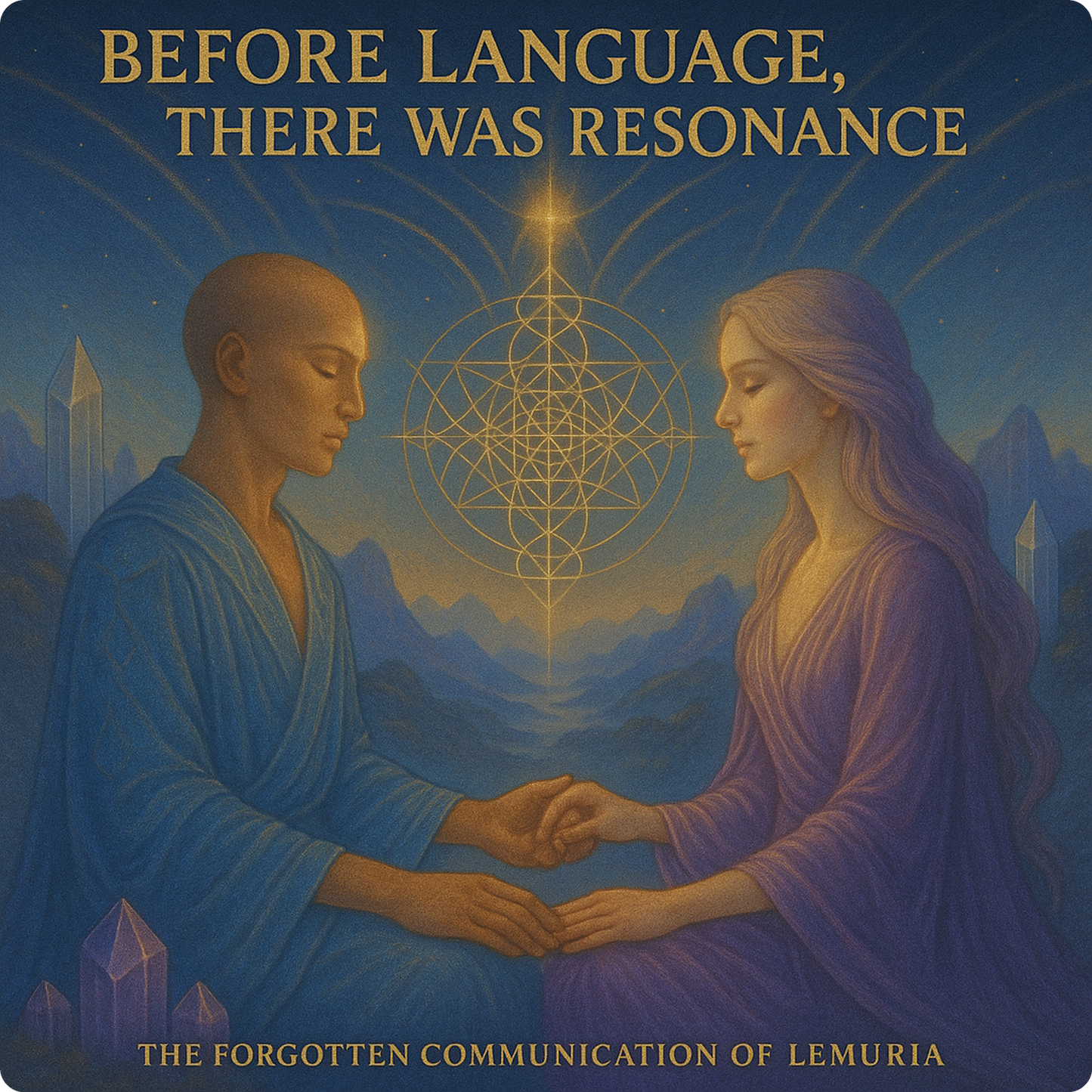 Before Language, There Was Resonance - Organisches Oversize Shirt